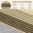 thumbnail image 2 of Modern Abstract Runner Rug 2x6 Washable Hallway Runner Rug, Non Slip Non-Shedding Soft Floor Carpet, Low-Pile Minimalist Bordered Runner for Bedside Laundry Bathroom, Brown, 2 of 8