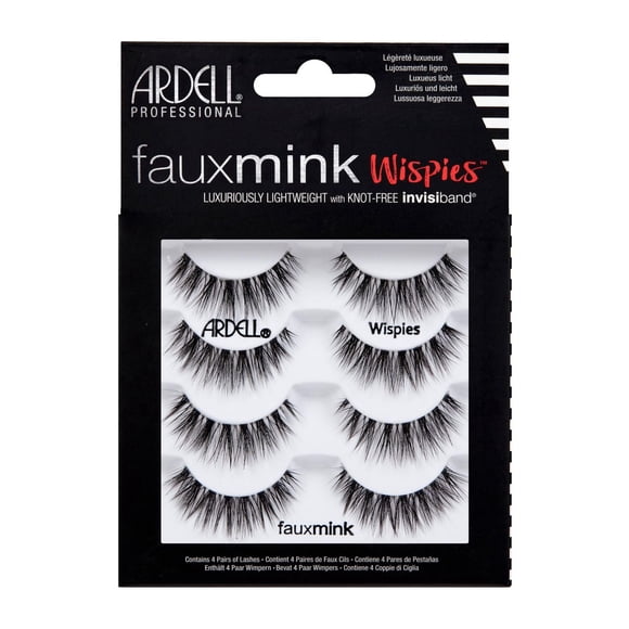 Ardell False Lashes Faux Mink Wispies - 4 Pairs
