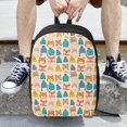 thumbnail image 6 of Salouo Small Animals with Knit Hat Pattern Print Travel Laptop Backpack,17Inch Casual Bag with Side Pockets for Men & Women Stylish Daypack for Weekender/Business/Hiking-One Size, 6 of 6