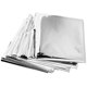 thumbnail image 1 of Science Purchase Paquete de 20 mantas térmicas Mylar de emergencia 54"" x 84"" Plata Grande 73MYLARPK20, 1 of 1