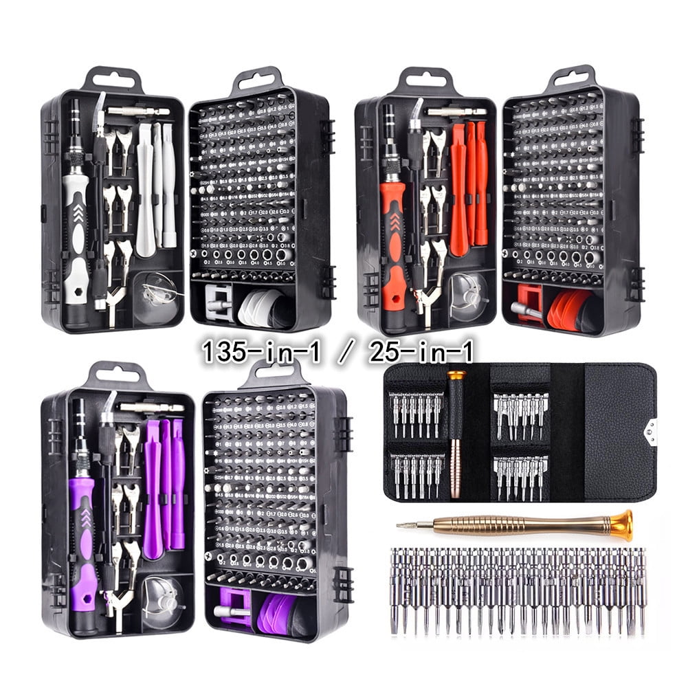 Jakemy 116 in 1 Precision Screwdriver Set Professional Magnetic Repair Tool Kit with Handy Case for Laptop/Tablet/Cell Phone/PC/Game Console/Watch/Glasses Black