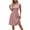 Pink, variant on YABCSAZ Summer Dresses for Women 2024 Casual Vintage Print Short Selvee Dress Hawaiian Holiday Midi Dress