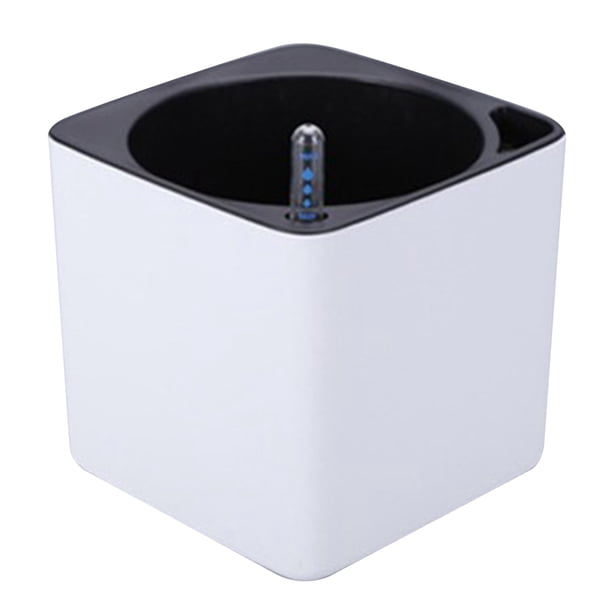cuadrada de plástico con riego automático con indicador de agua para Sunnimix macetas de riego automático