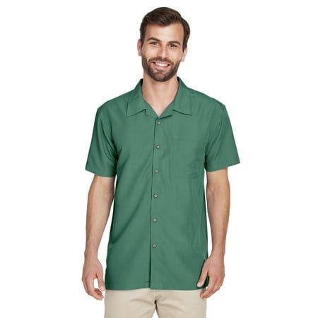 Harriton Men's Barbados Textured Camp Shirt M560