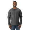 thumbnail image 1 of Jerzees Mens DRI-POWER Active Long Sleeve Crew T-Shirt, S, Black Heather, 1 of 3