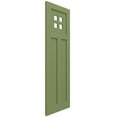 thumbnail image 2 of Ekena Millwork 18"W x 33"H True Fit PVC San Antonio Mission Style Fixed Mount Shutters, Moss Green (Per Pair - Hardware Not Included), 2 of 9