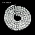 thumbnail image 3 of 2024 New Iced Tennis Chain Men Chunky Necklace Cubic Zircon Miami Cuban Link ChainJewelry, 3 of 7