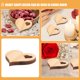thumbnail image 4 of ColoMX 100 Uds. Colgantes de corazón de madera en rodajas colgante de corazón de madera adornos de corazón de madera en blanco, 4 of 7