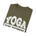 thumbnail image 3 of Humorous Yoga I'm Down Dog Exercise Saying Gift | Funny Calisthenics Enthusiast Men Women Unisex Garment-Dyed T-shirt, 3 of 4