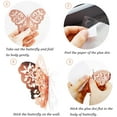 thumbnail image 5 of 12Pcs 3D Butterfly Wall Decal DIY Art Rose Gold Glitter Sticker for Kids Bedroom Living Room Home Party Decor Metallic Removable Decals Stickers Nursery Butterflies Paper Decorations Christmas Gift, 5 of 5