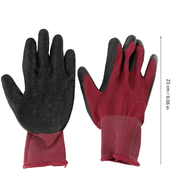 Estink Garden Tools Gloves, Red Working Gloves, Breathable Waterproof For Men Women