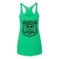 thumbnail image 2 of Wild Bobby, Burt Macklin Parks and Recreation Pop Tri-Blend Racerback Tank Top, Envy, Small, 2 of 3