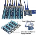 thumbnail image 2 of EeaseCA Extension PCI-E PCIE vers 4 Ports USB 3.0 Riser Accessoire Informatique, 2 of 8