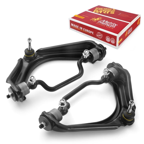 Metrix Premium Chassis Parts - Front Left & Right Upper Control Arm w Ball Joint & Bushing Assembly Kit Fits 03-05 Lincoln Aviator, 02-05 Ford Explorer, 02-05 Mercury Mountaineer, RK620225 RK620224