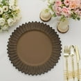 thumbnail image 4 of Efavormart 6 Pack | 13" Matte Natural Sunflower Plastic Dinner Charger Plates, Disposable Round Serving Trays, 4 of 11