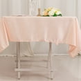 thumbnail image 5 of Efavormart Blush Seamless Lamour Satin Square Table Overlay - 54", 5 of 7