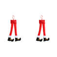 thumbnail image 1 of Patas Navideñas Papá Noel Accesorios para Coche Decoraciones Árboles Navidad () Rojo, 1 of 6