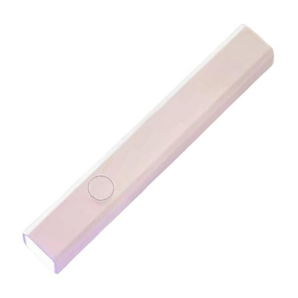 Lámpara de uñas portátil profesional USB, pequeña, para uso doméstico o en salón de manicura, ideal para uñas de gel. Rosa