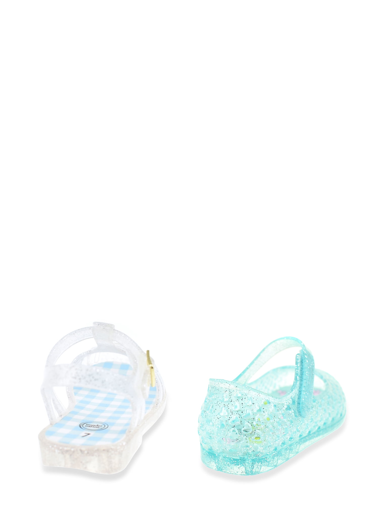 Wonder Nation Baby and Toddler Girls 2 Pack Jelly Sandal