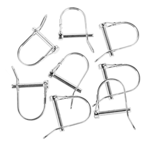 Worgeous 8pcs Trailer Safety Pin and Lock Heavy Duty Shaft Locking Pin for Trailers RVs Boat Farm Equipment Hitch Couplers