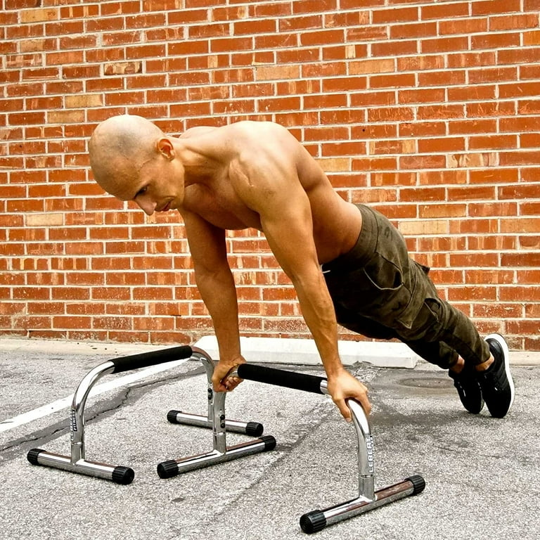 Parallette Push Up Bars Dip Station Stand Perfect for Home and Garage Gym Exercise Equipment Gymnastics Calisthenics Strength Training Parallel