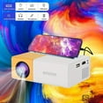thumbnail image 4 of Mini Android LED Projector, 1080P Supported Portable Outdoor Movie Projector With Bluetooth, 300" Display, 400-600 Lumens, Built-in Speaker For Home Theater, Camping, Backyard, Office Presentations, 4 of 9