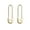 Golden, variant on HUANLEDASH 1 Pair Women Earrings Hollow Out Pin Shape Polished Electroplating Metal Lightweight Daily Life Festivals Parties Dates Ear Jewelry