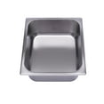 thumbnail image 6 of Fichiouy Steam Table Pans 6-Pack 2.5L Full Size 4" Deep Stainless Steel Buffet Food Prep for Restaurant Canteen Buffet, 6 of 10