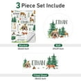 thumbnail image 4 of Kainsy Personalized Baby Crib Bedding Set: Custom Name Animals and Woods 3 Piece Set - Soft Blanket, Fitted Sheet, Room Rug for Newborn Boys and Girls Shower Gift(Fixed Size), 4 of 9