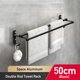 thumbnail image 1 of Toallero de mano para baño, soporte para toallas, soporte de pared sin taladro, barra de toalla de 40/50cm, barra doble de aluminio de 2 niveles, 1 of 7