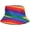 1, variant on CoCopeaunts Bucket Hat for Men Rainbow Colors Summer Sunscreen Fisherman Hat Holiday Outdoor Women Bucket Cap Two Side Wear