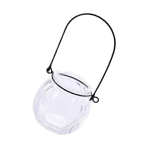Hanging Pumpkin Glass Vase Plant Pot Terrarium Container