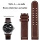 thumbnail image 3 of Correa de reloj de cuero genuino con clavos de 20 mm y 22 mm para la serie Hamilton Khaki H77616533 H70615733 Correa de reloj para hombre, 3 of 5