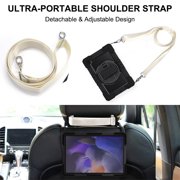 Galaxy Tab A8 10.5 Case (SM-X200/SM-X205) - TECH CIRCLE [with Shoulder/Hand Strap & Rotating Kickstand] Protective Rugged Case Cover for Samsung Galaxy Tab A8 10.5-inch Tablet, Black