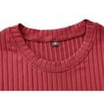thumbnail image 2 of kpoplk Mens Comfortable Cotton T Shirt Short Sleeve Top Blouse(Red,3XL), 2 of 5