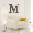 thumbnail image 4 of Light Accents DIPLOMA Chrome Floor Lamp with Paper Shade  White, 4 of 6