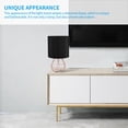 thumbnail image 5 of Lámpara De Mesa Con Cubierta De Tela Para Dormitorio Y Sala De Estar Simple Con Soporte De Luz En Forma De Diamante Vogacara  HA027805-01, 5 of 5