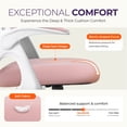 thumbnail image 4 of NEO CHAIR Office Desk Gaming Ergonomic Computer Chair with Lumbar Back Support Adjustable Height Swivel Rolling Wheels Flip-up Arms Mesh Chair for Home Vanity (Pink), 4 of 9