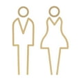 thumbnail image 4 of Señalización de baños para hombres y mujeres. Letrero de baño. Tablero de identificación. Marca de baño. B, 4 of 9
