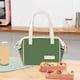 thumbnail image 4 of Bolsa de almuerzo aislada | Lonchera de picnic reutilizable con hielera | Almacenamiento térmico a prueba de fugas | Bolsa portátil de poliéster | Gran capacidad: 9,05 x 7,87 x 5,51 pulgadas | Para, 4 of 5