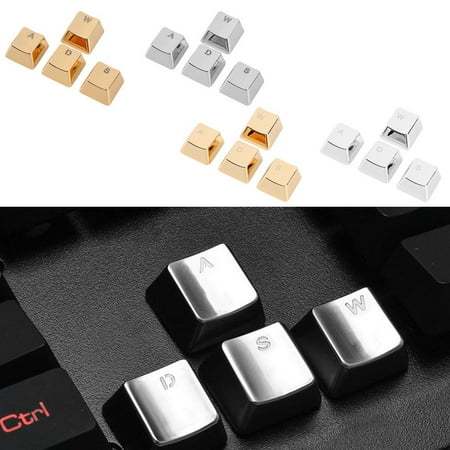 Zinc Alloy W A S D Mechanical Gaming Keycap 4 Key Caps Keyset For Professional Gamer Gaming Keyboards