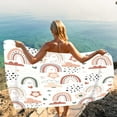 thumbnail image 4 of LACKUST Rainbow Beach Towel, Sand-Proof & Multi-Purpose, 75x150cm, 4 of 7