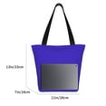 thumbnail image 3 of Kll Tote Bag For Women Darkblue Print Shopping Grocery Reusable Bags For Office School Shopping Travel, 3 of 7