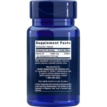 ライフエクステンション メガビタミンK2 カプセル 30粒 Life Extension Mega Vitamin K2 cap お取り寄せ