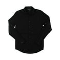thumbnail image 1 of INC Mens Ryan Topper Cotton Adjustable Sleeve Button-Down Shirt Black XXL, 1 of 2