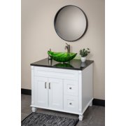 Green Leaf Shaped Vessel Sink