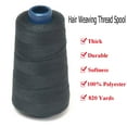 thumbnail image 2 of Black Weaving Thread 100% Polyester for Making Wig Sewing Hair Weft Hair Extension 1pc (1pc, Black), 2 of 2