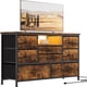 thumbnail image 1 of Jojoka 8 - cajón LED cómoda mesa de TV con power outlet para 55 - pulgada tvs. de anchura almacenamiento chest dormitorio, sala de estar, o entrada. wood - top consola mesa con 22 light modes, 1 of 7
