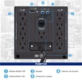 thumbnail image 5 of Regulador de Voltaje Electrodomesticos CDP R-AVR2408 2400VA/1200W AVR Supresor de Picos 9 Salidas, 5 of 5