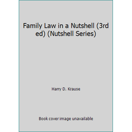 Family Law in a Nutshell (3rd ed) (Nutshell Series) [Paperback - Used]